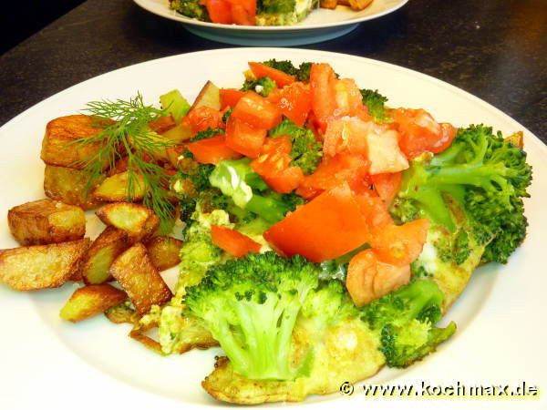 Brokkoli-Curry-Omelett