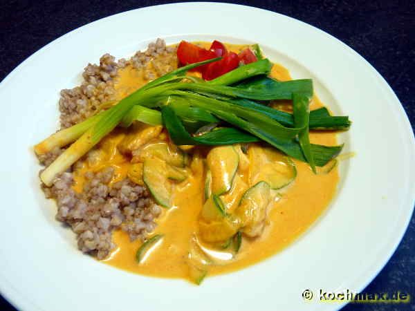 Fisch-Curry mit Zucchini
