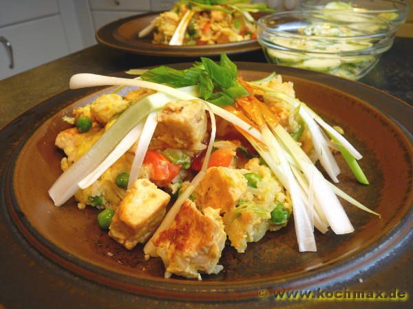 Gebratener Reis mit Tofu