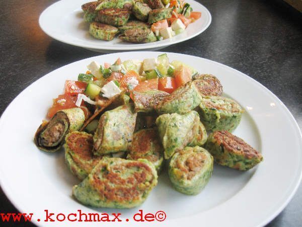 Salade tiède au Fleischschnacka - Warmer Salat mit Fl ...