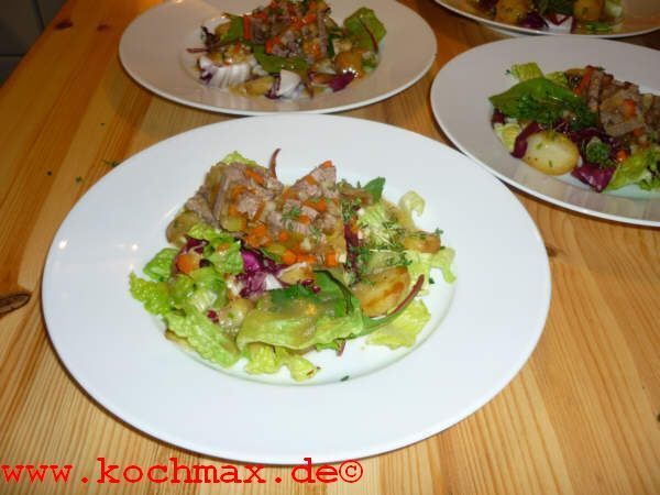 Tafelspitzsülze mit Bratkartoffelsalat